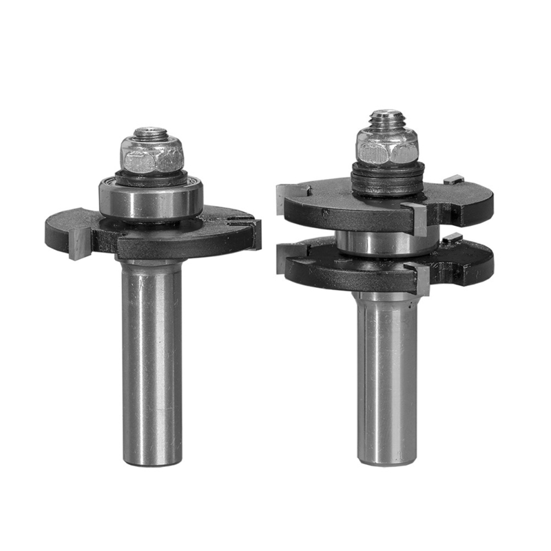 CNC Router Bits Installed Tongue and Groove Bits